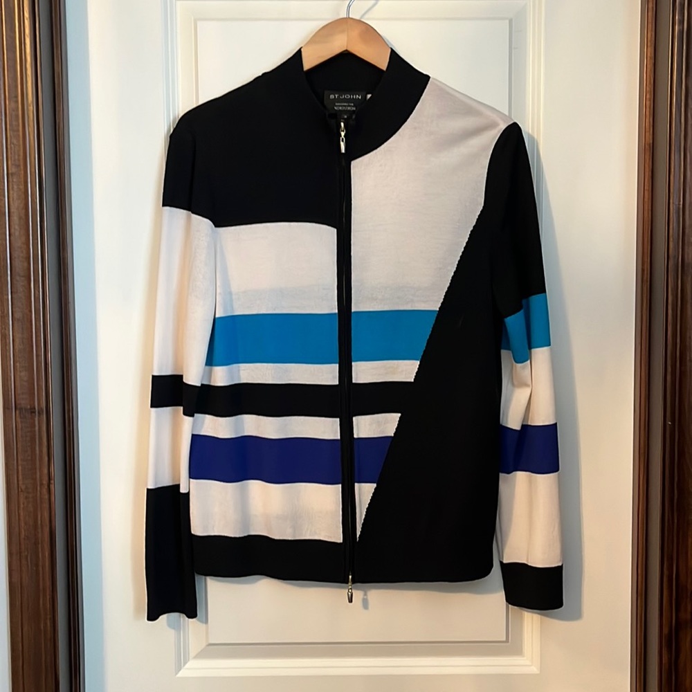 St. John Zip-up Cardigan M